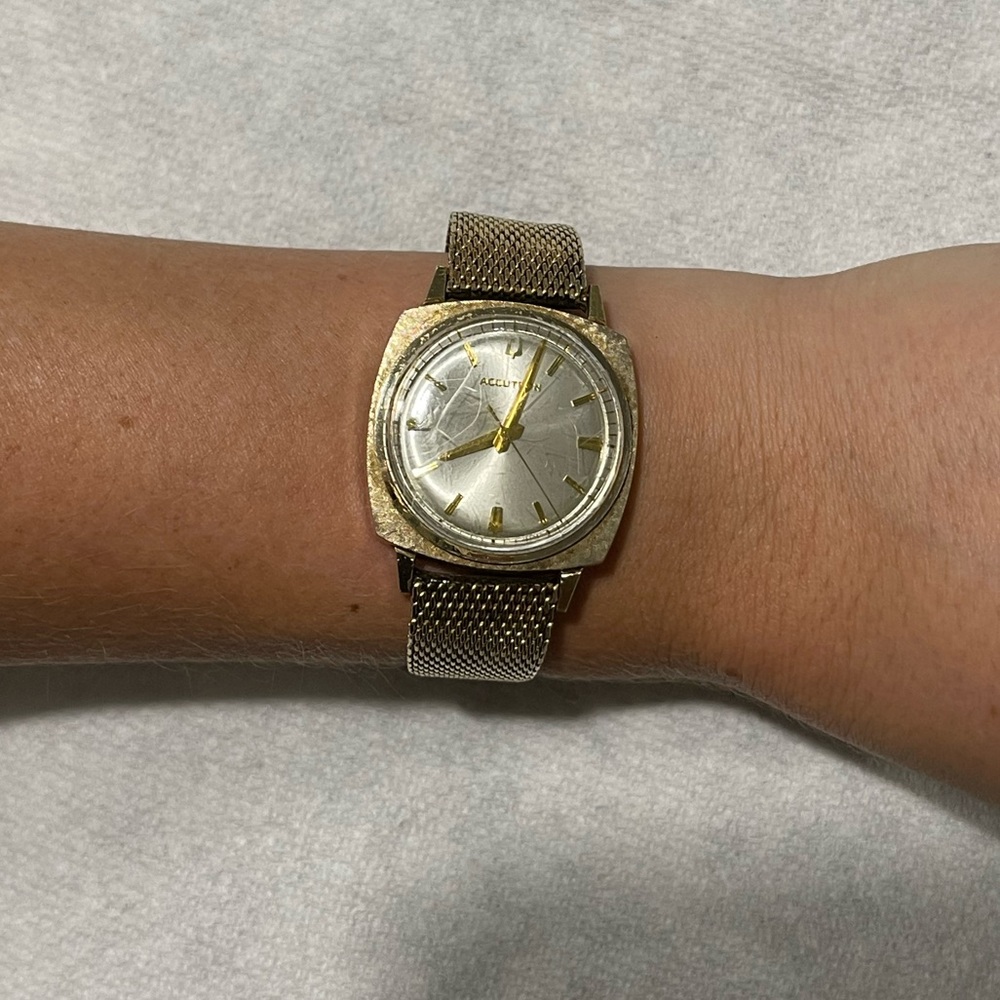 Bulova Acutron 10kt gold filled watch and 10kt gold watch band